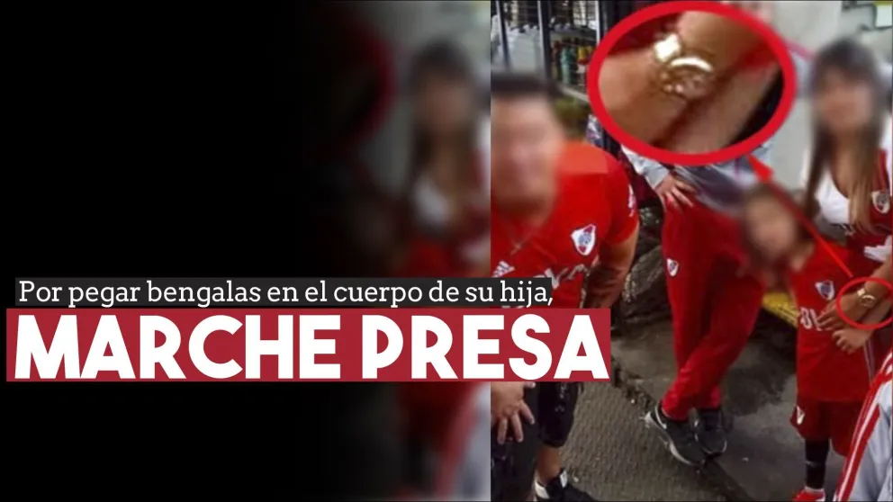 Detuvieron a la mujer que hizo pasar bengalas escondidas en el cuerpo de su hija