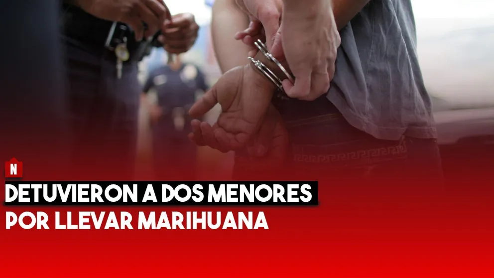Detuvieron a dos menores por llevar marihuana y papel armado