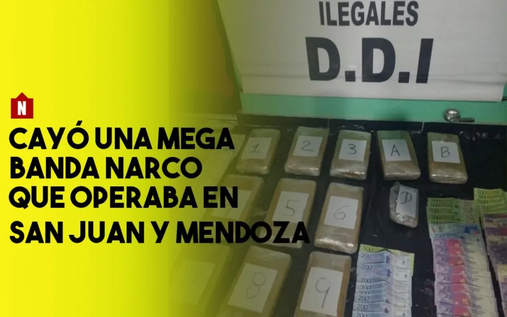 Cayó una banda narco que operaba en San Juan y Mendoza