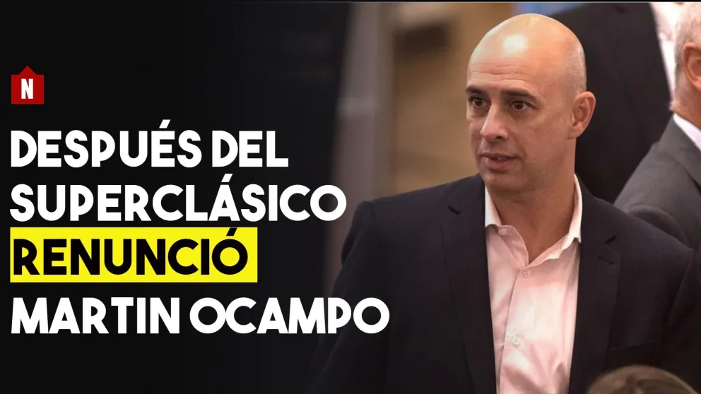 Después del superclásico: renunció Martín Ocampo