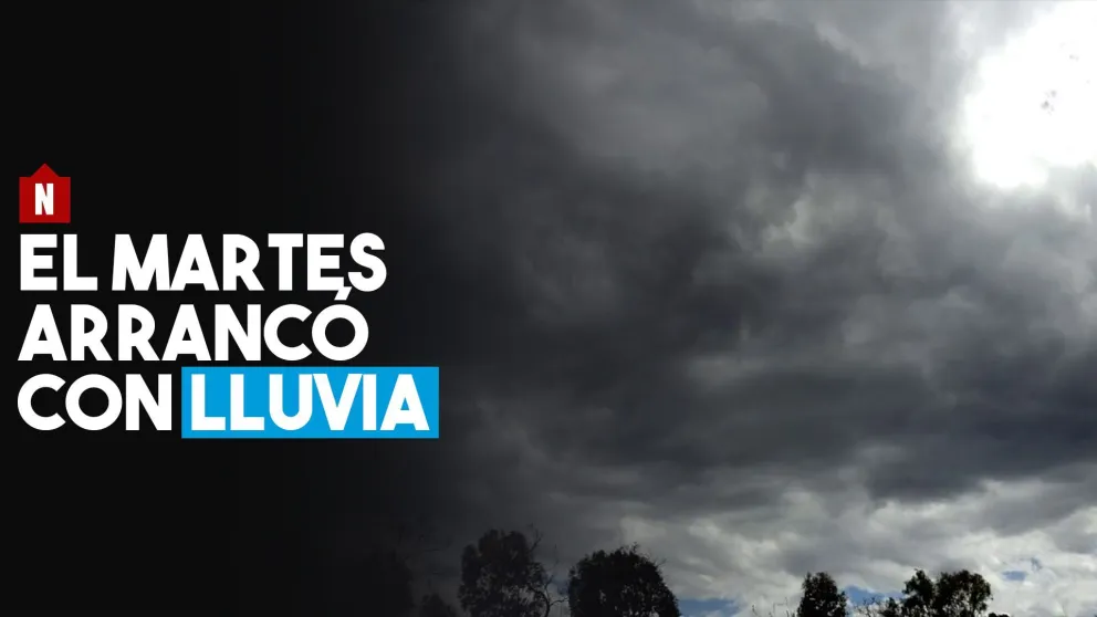 El martes arrancó con lluvia