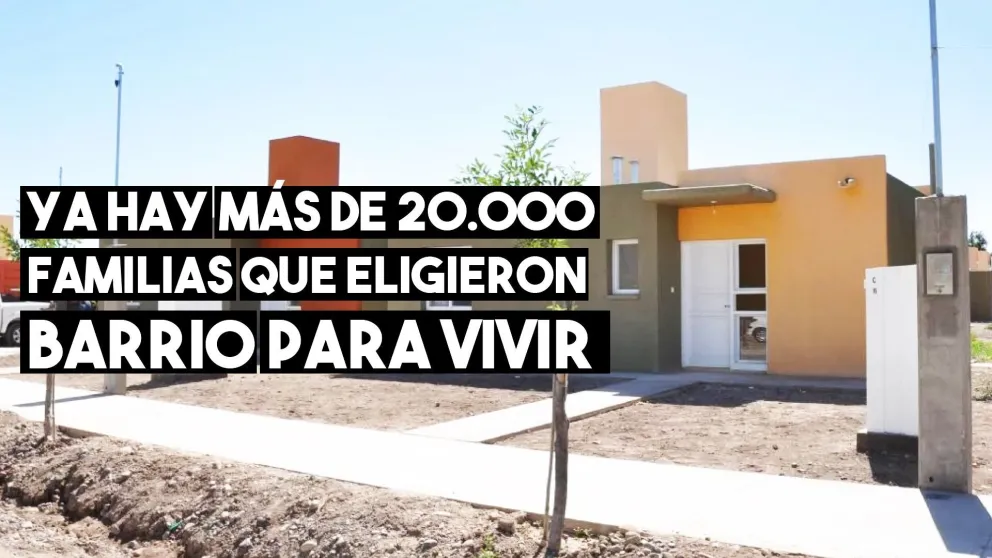 Con éxito más de 20000 familias sanjuaninas ya eligieron su barrio