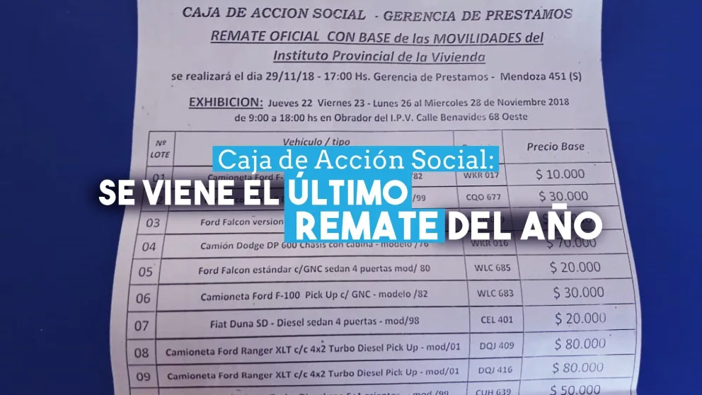 Gran expectativa por el último remate del año