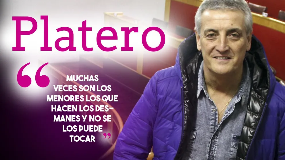 Platero: "Muchas veces son los menores los que hacen los desmanes y no se los puede tocar"