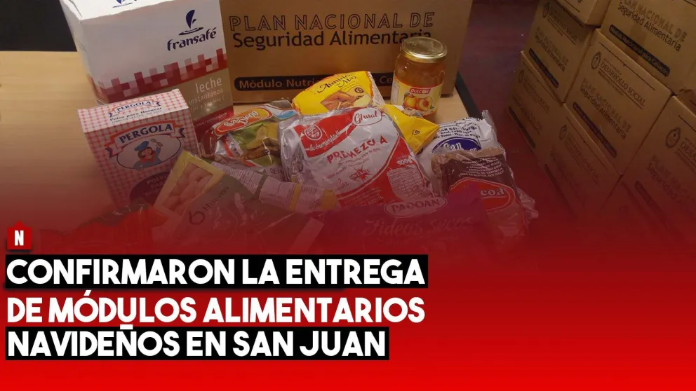 Desarrollo Humano confirmó la entrega de módulos alimentarios navideños