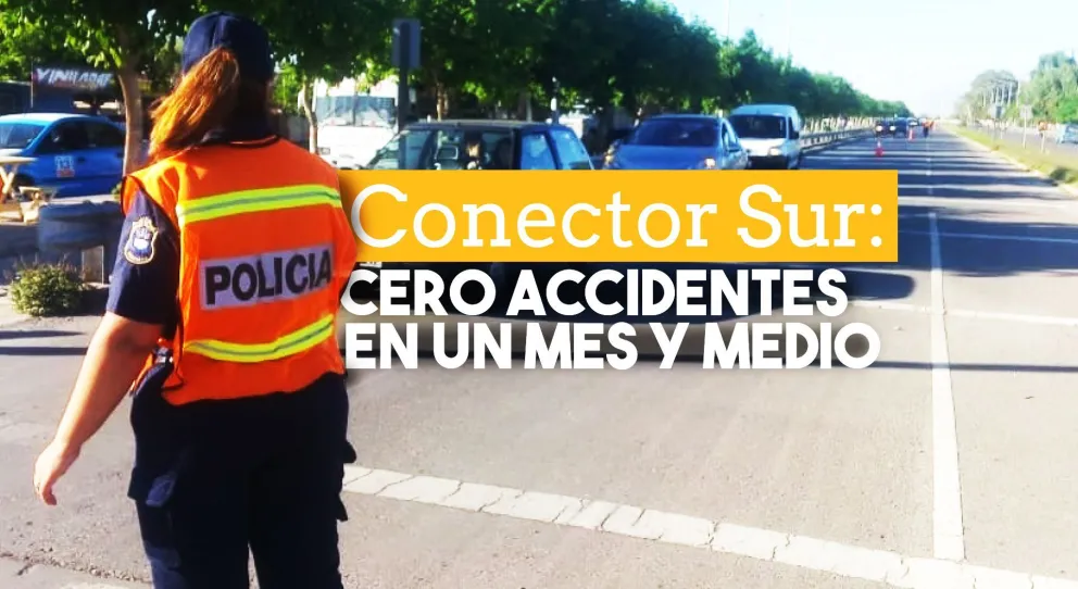 Los controles policiales en el Conector Sur redujeron los accidentes de tránsito