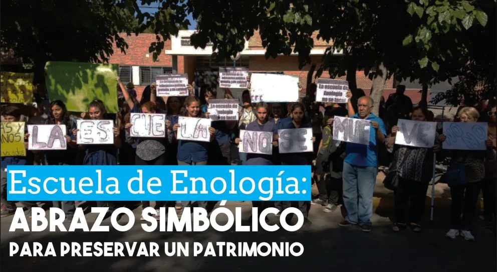 Escuela de Enología: abrazo simbólico para preservar un patrimonio