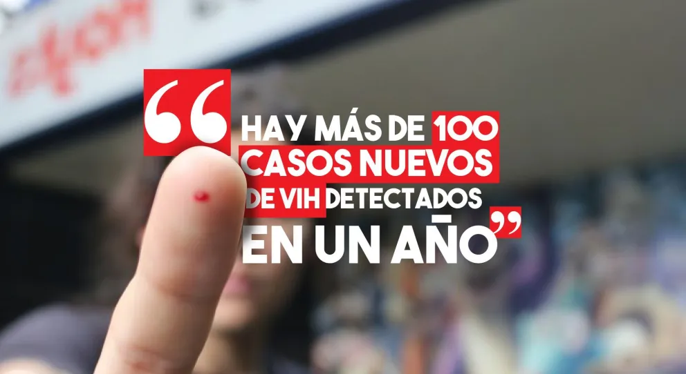 "Hay más de 100 casos nuevos de VIH detectados en un año"