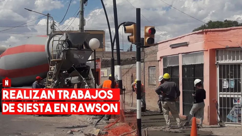 Ahora realizan los trabajos en la siesta