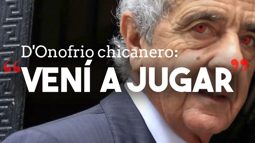 D'Onofrio chicaneó a Angelici: "Vení a jugar"