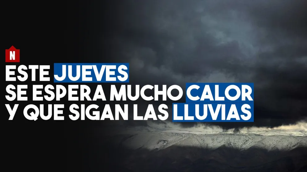 Este jueves, mucho calor y siguen las lluvias