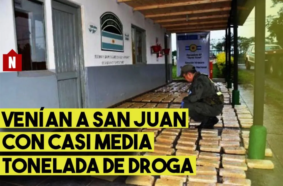 Cayeron con más de 300  kilos de marihuana que traían a San Juan