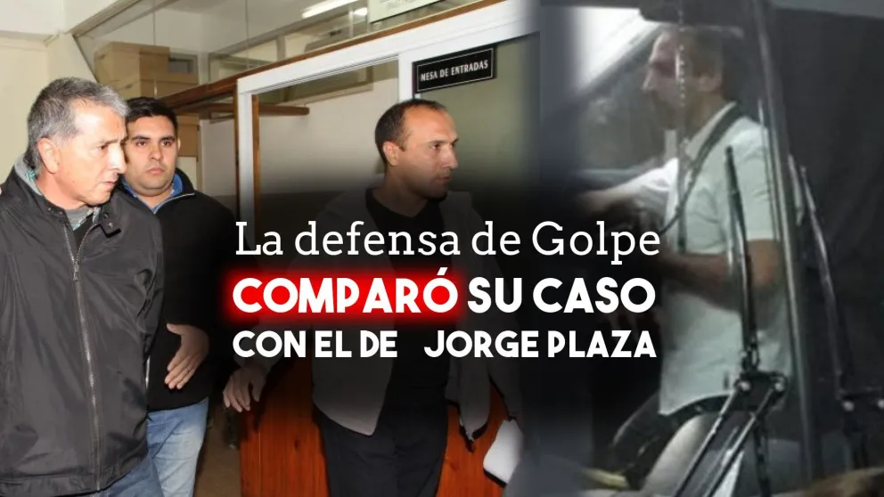 La defensa de Golpe comparó su caso con el de Jorge Plaza
