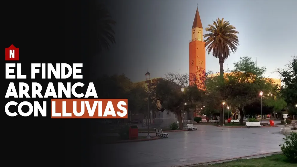 El finde también arranca con lluvia