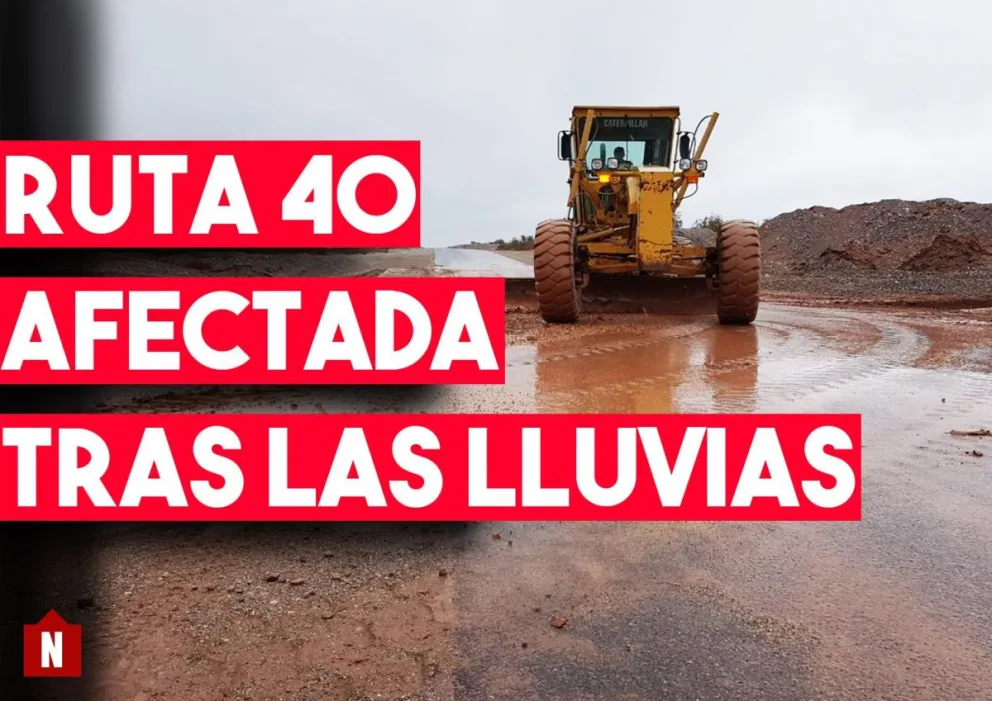 Ruta 40, afectada tras las lluvias
