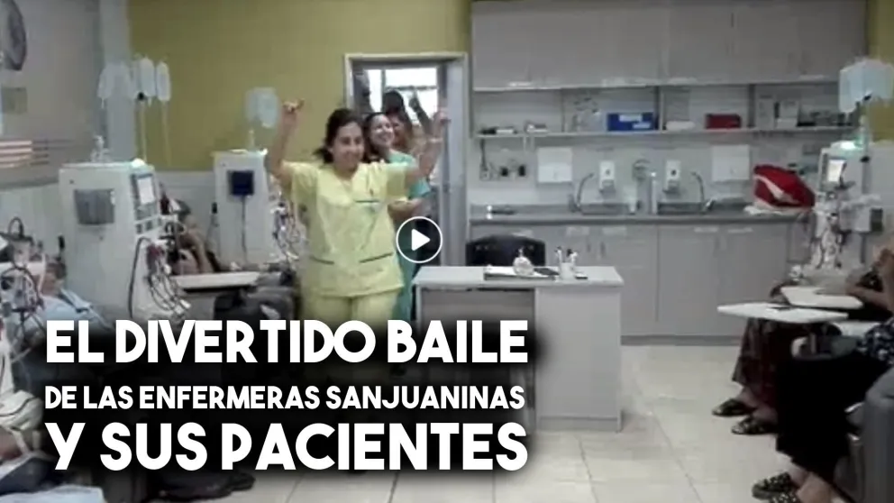 El divertido baile de las enfermeras sanjuaninas y sus pacientes