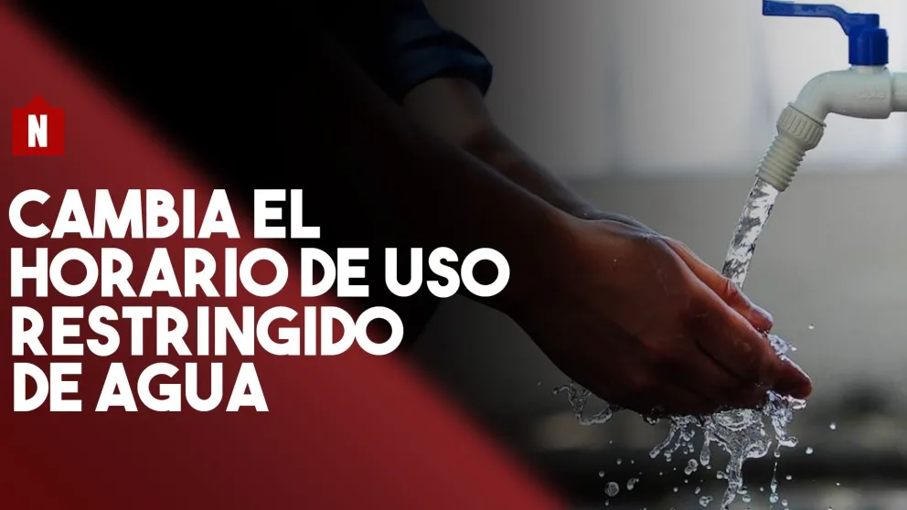 Desde diciembre cambia el horario de uso restringido de agua