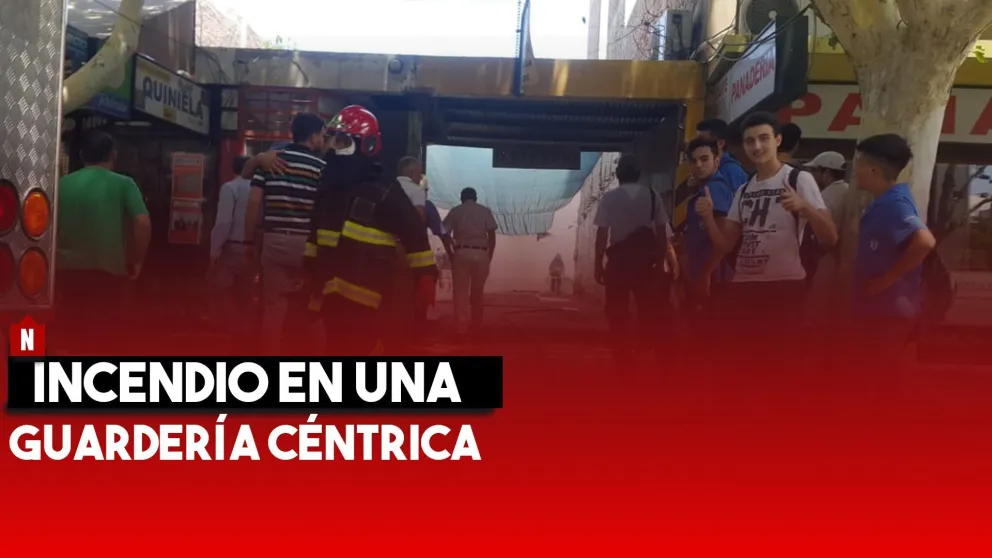 Incendio a metros de la plaza 25