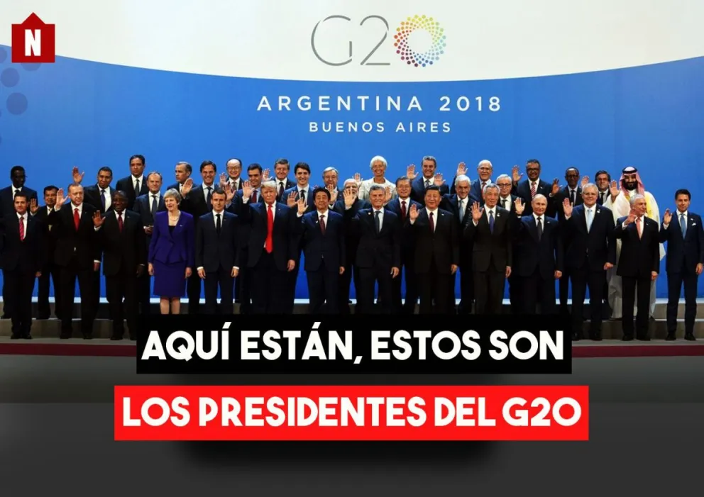 Acá están, estos son, los presidentes del G20