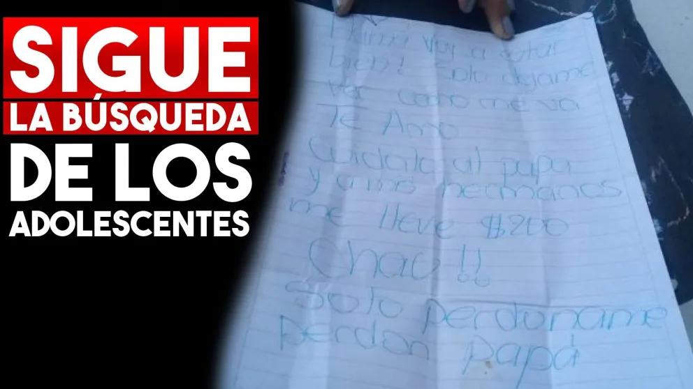 Continúa la búsqueda de los adolescentes perdidos