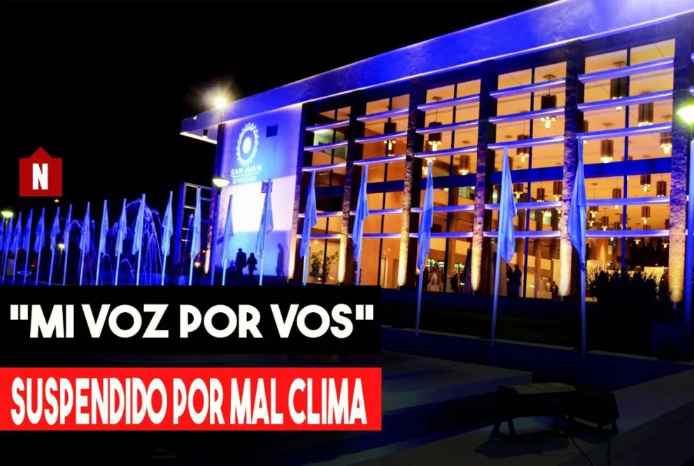 Por mal clima, suspendieron "Mi voz por vos"