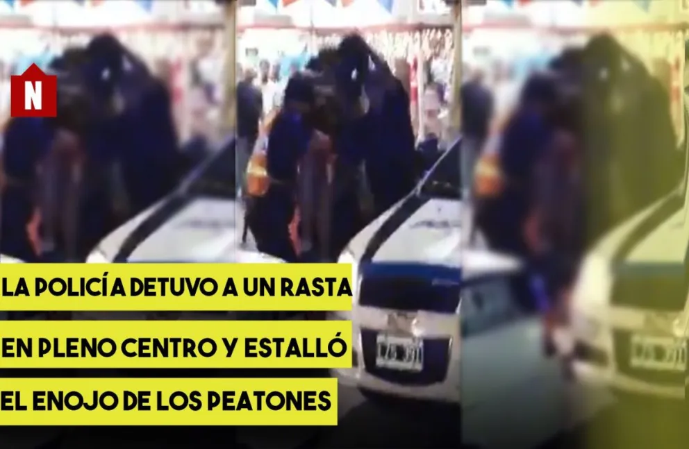 La Policíase detuvo a un vendedor ambulante y estalló la bronca de los vecinos