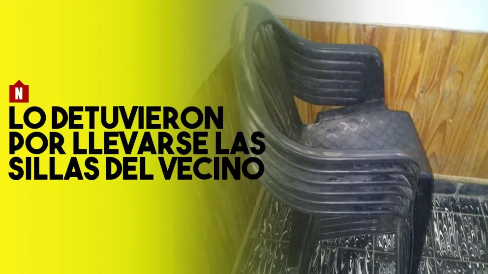 Lo detuvieron por llevarse las sillas del vecino