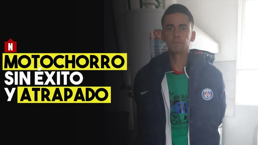 Motochorro sin éxito y atrapado
