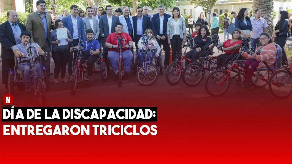 Día de la Discapacidad: entregaron desde certificados a emprendedores hasta triciclos