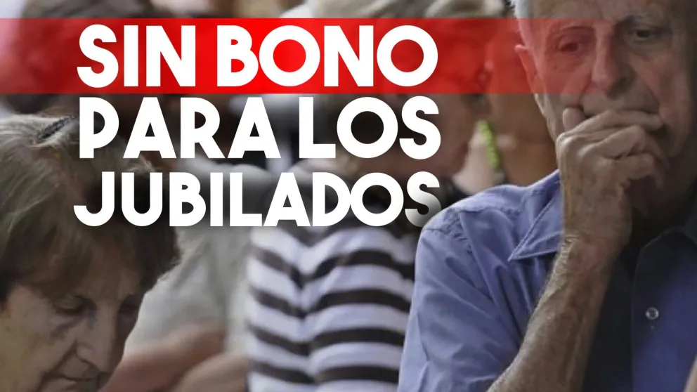 Sin bono para los jubilados