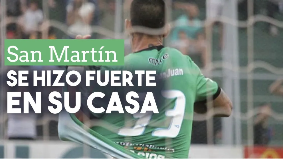 San Martín se hizo fuerte en su casa