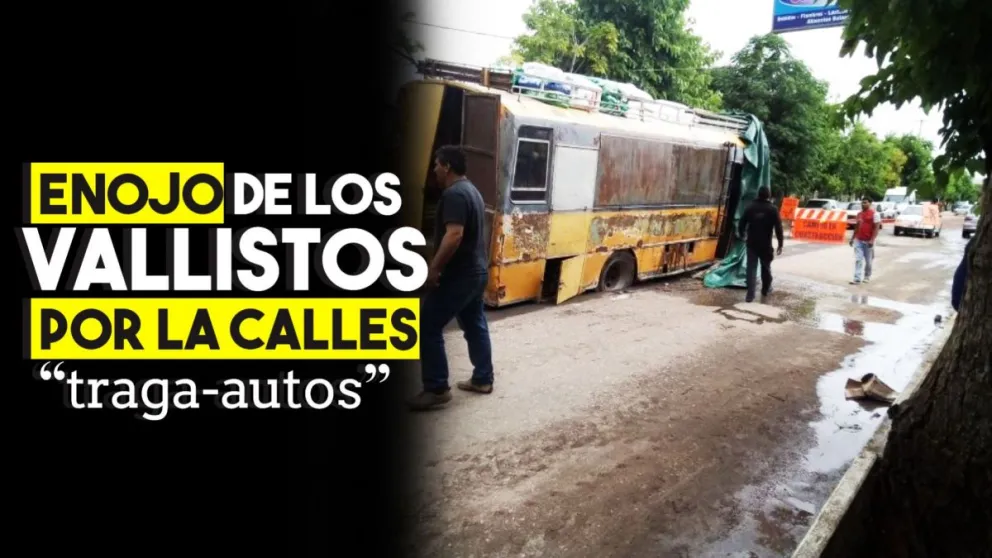 Enojo de los vecinos de Valle Fértil por el mal estado de las calles