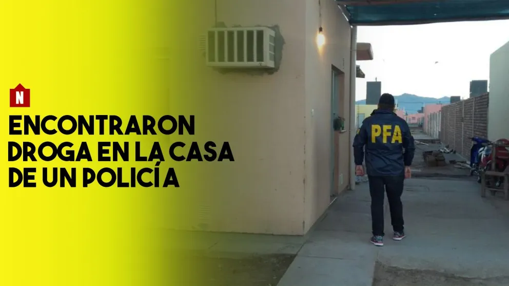 Hallaron droga en la casa de un policía