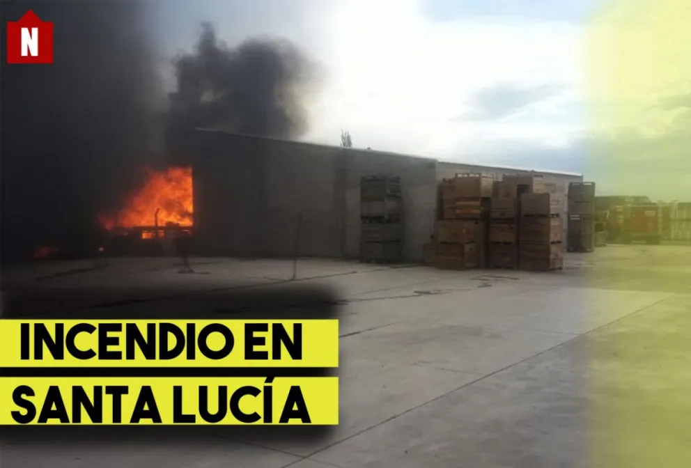 Incendio en Santa Lucía