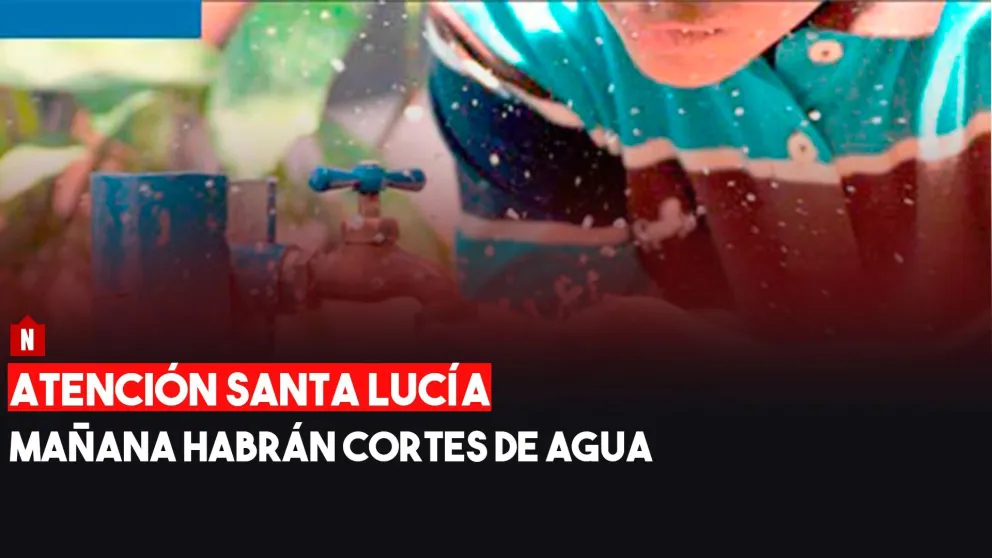 Santa Lucía: por obras  no habrá servicio de agua potable