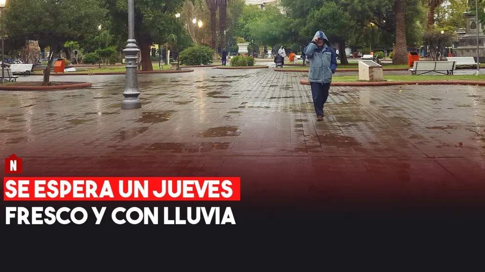 Se espera un jueves fresco y con lluvia