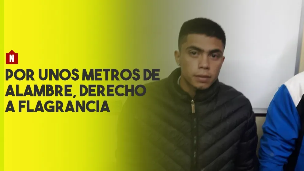 Dos delincuentes detenidos por robar alambre y una cinta métrica