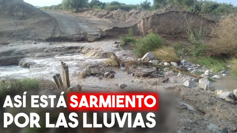 La creciente complicó las zonas de Divisadero y Cañada Honda