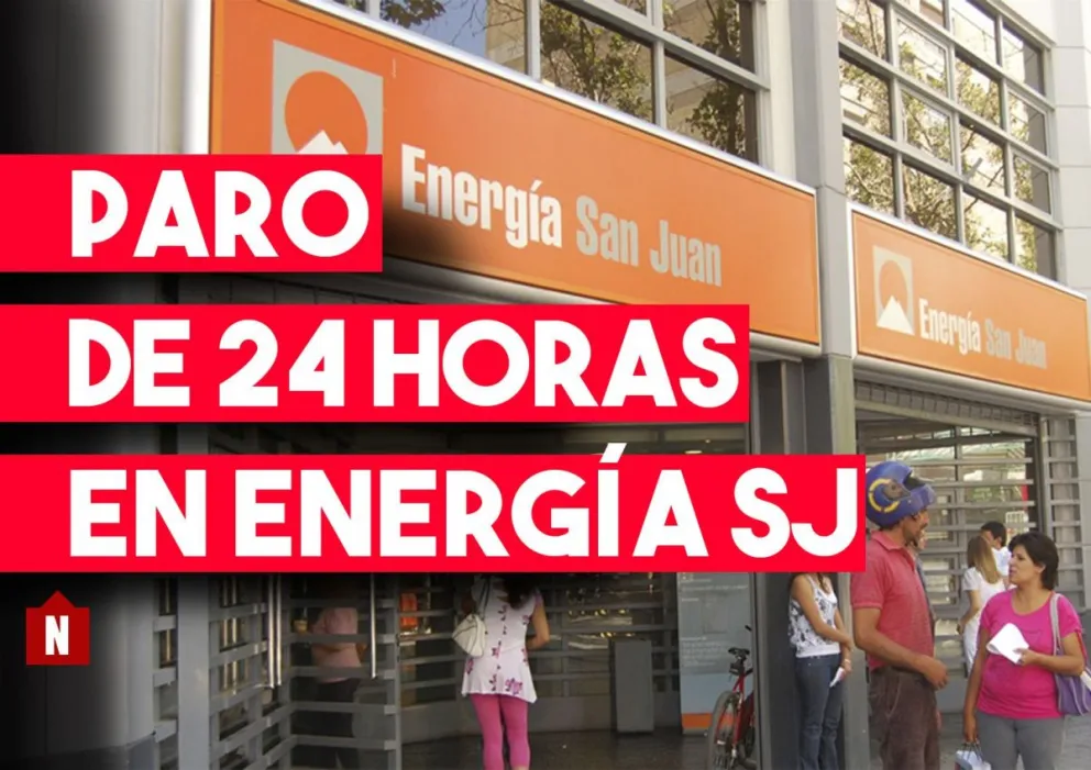 Este viernes, Energía San Juan irá al paro por 24 horas