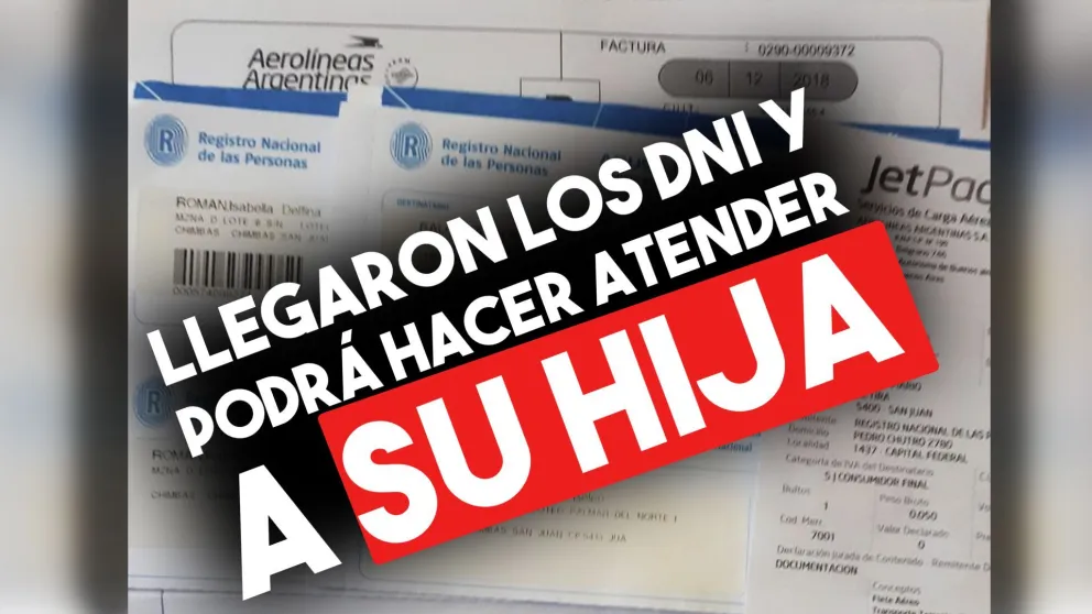 Peregrinar con respuestas: tiene los DNI de sus hijas y podrá viajar al Garrahan