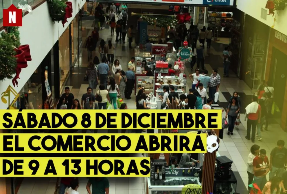 Por las bajas ventas, el comercio abrirá el 8 de diciembre