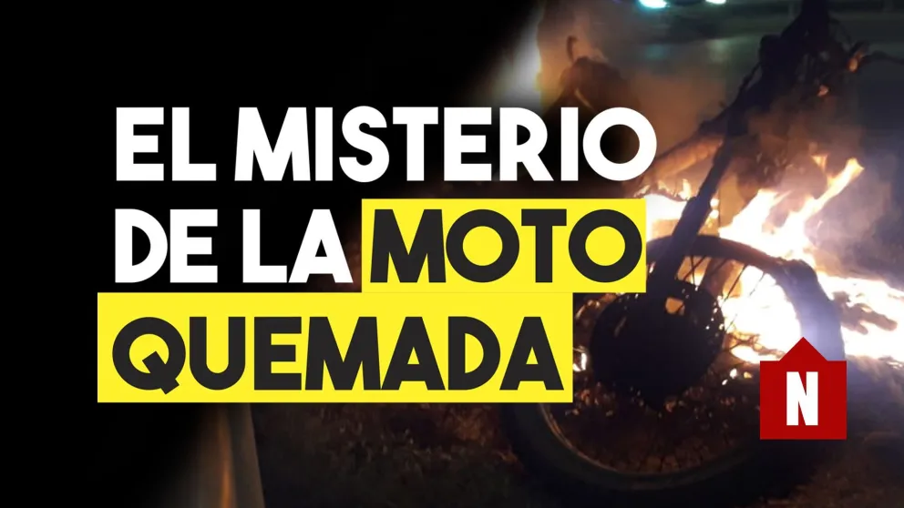 El misterio de la moto quemada