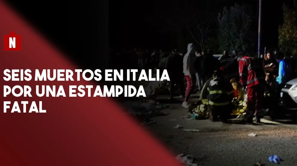 Seis muertos en un boliche italiano por una estampida fatal