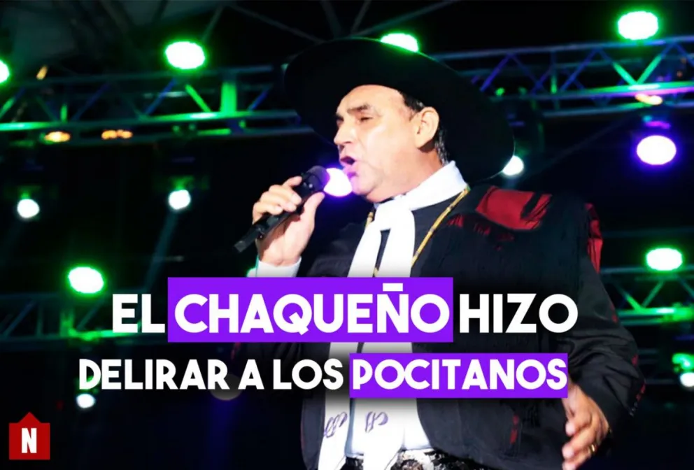El "Chaqueño" Palavecino hizo cantar y bailar a todo Pocito