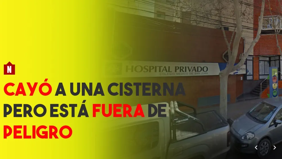 Un obrero cayó a una cisterna pero está fuera de peligro