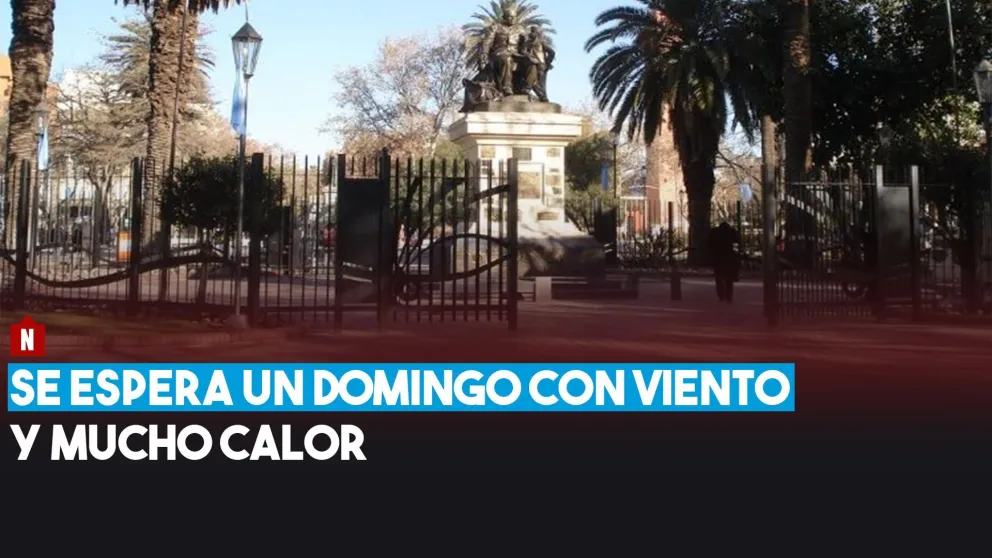 Se espera un domingo con viento y mucho calor