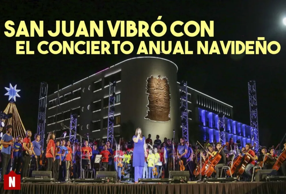 Ante una multitud, San Juan vibró con el Concierto Anual Navideño