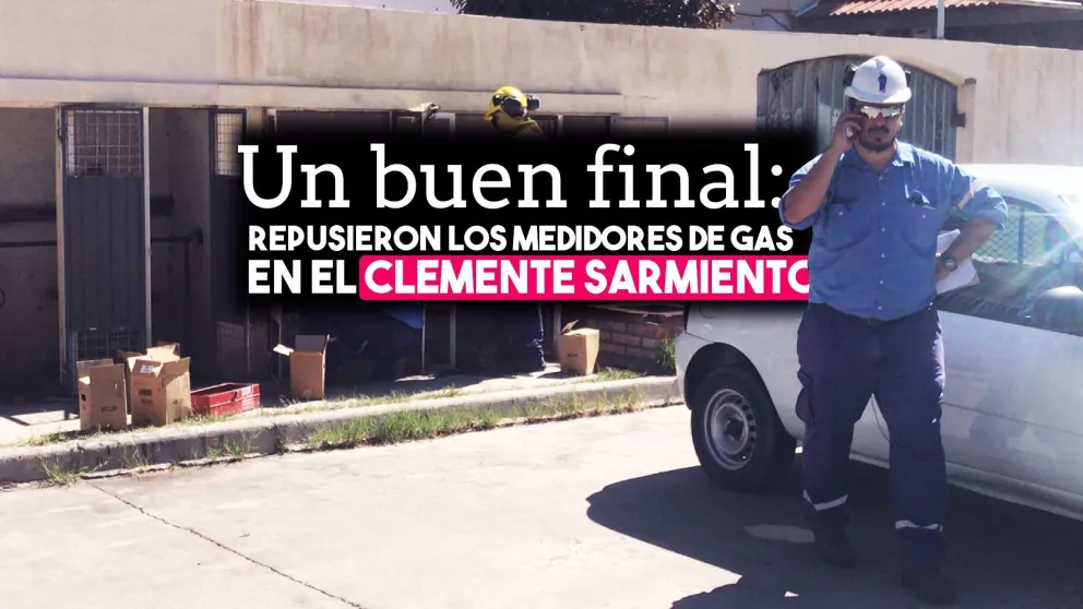 Volvieron a instalar los medidores de gas en el Barrio Clemente Sarmiento