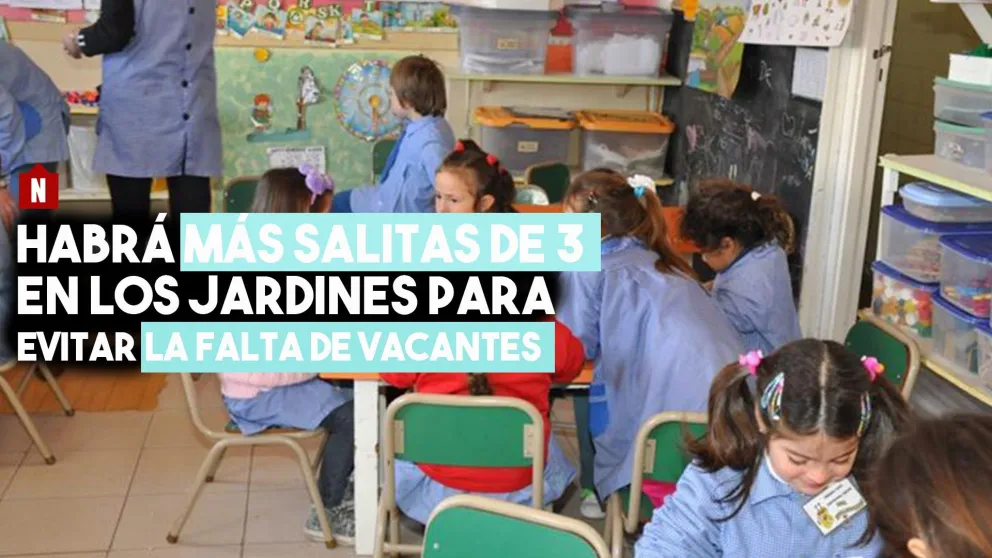 Aseguran que para el 2020 estará solucionada la falta de vacantes en salitas de 3 años