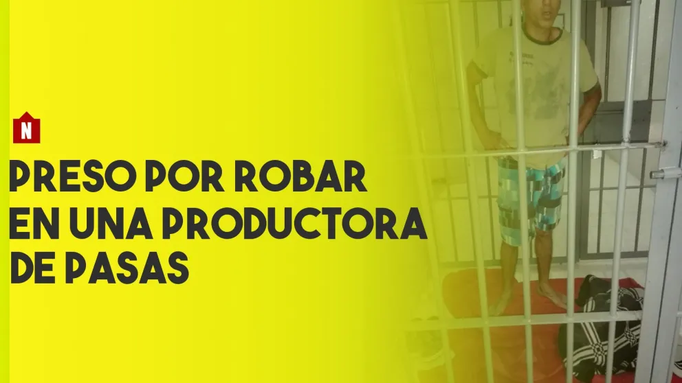 Cayó preso por robar en una pasera